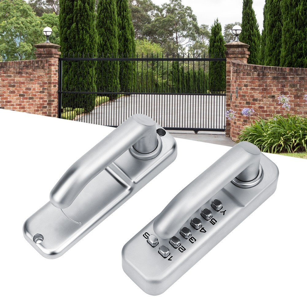 Dkkioau Keyless Mechanical Combination Door Security Lock  Digits Password for Gates Offices Warehouse Parking Lots Apartments