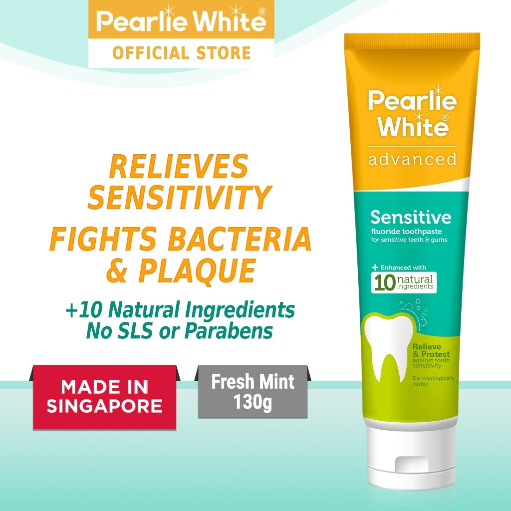 Pearlie White Advanced Sensitive Fluoride Toothpaste