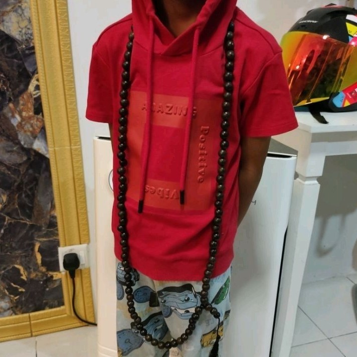 Tasbih besar extra large zikir 99 hiasan replica size 118 cm panjang