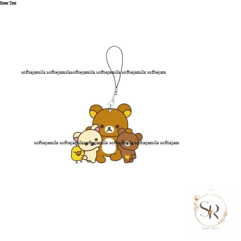 Acrylic cute Rilakkuma keychains for accessories, bag pendants, Rilakkuma acrylic keychains