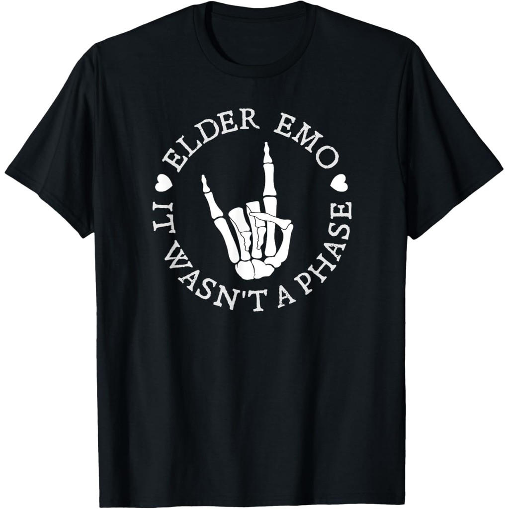 Men's cotton T-shirt Elder Emo | It Wasn’t A Phase | Alternative Punk Rock Music T-Shirt Fast Shipping 4XL , 5XL , 6XL