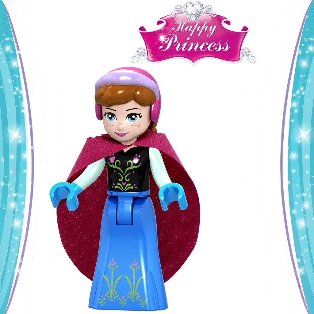 Quality Multi Building Blocks Frozen Elsa Anna Cinderella Princess Minifigure Compatible friends minecraft Must - Image 5