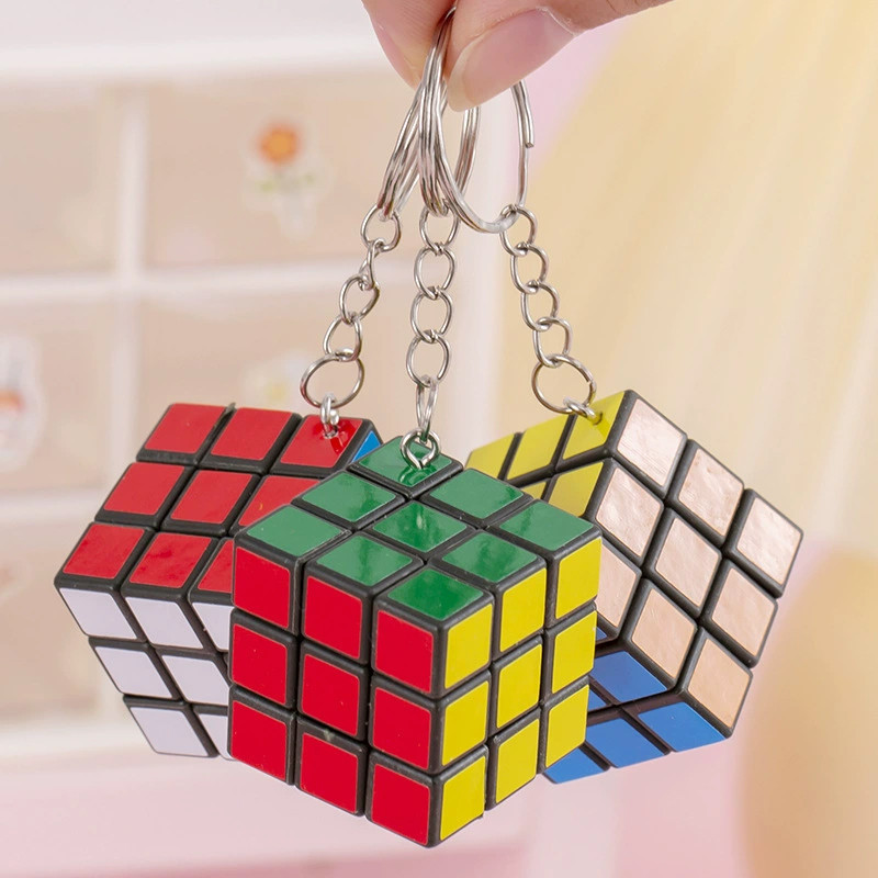 Mini Magic Cube Professional Maze Puzzle 3x3 Speed Block Keychain Kids Learning Toys Game Gifts