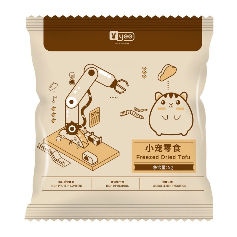 Yee Hamster Treats Sunflower Seed, Mini Corn, Mealworm, Tofu, Apple, Cheese, Freeze Dried Donut Yogurt Papaya, Potato