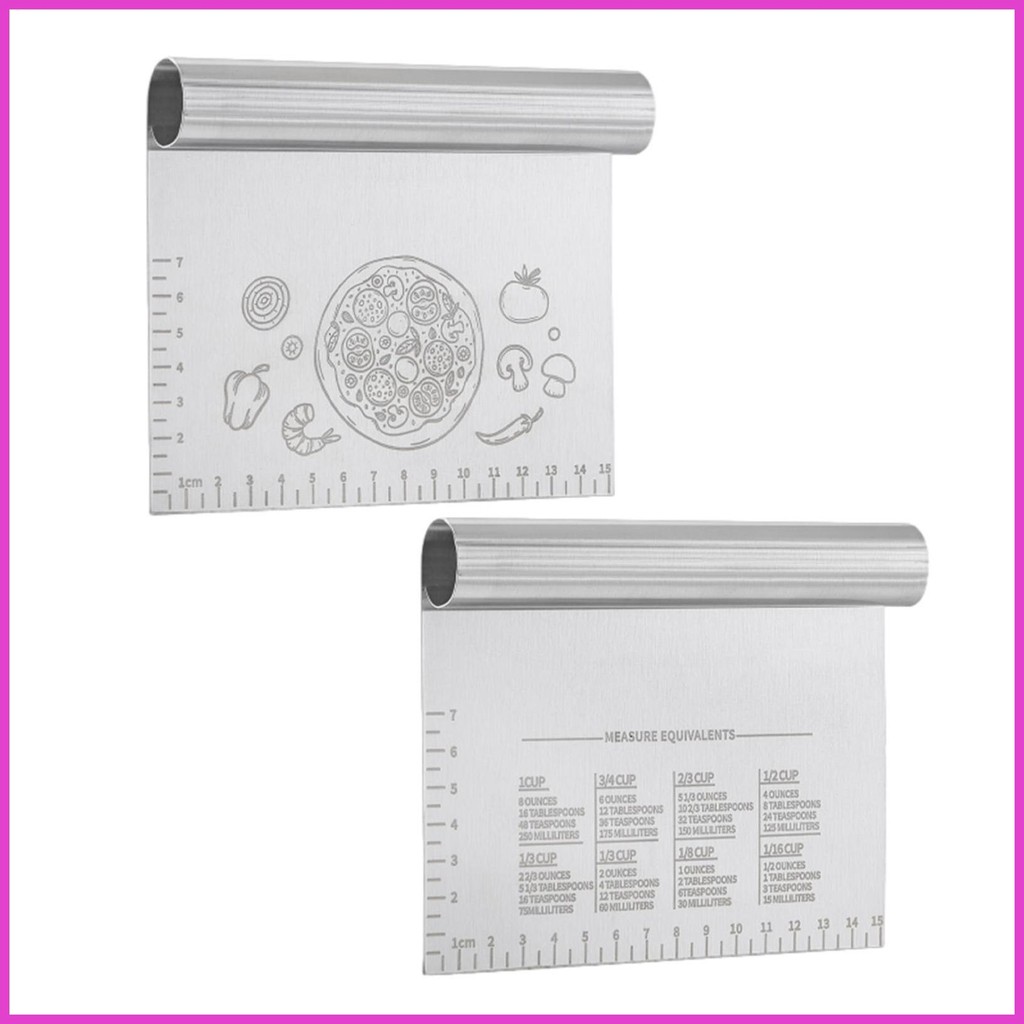 Dough Cutter and Scraper Pastry Scraper Dough Cutter Dough Scraper Tool Pastry Cutter Baking Scraper Pastry Tools lyumy