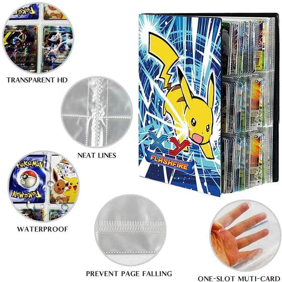 540pcs POKEMON Anime Book Card Album Holder  Game Binder Trading Cards Collection Kid Top Toys Gift