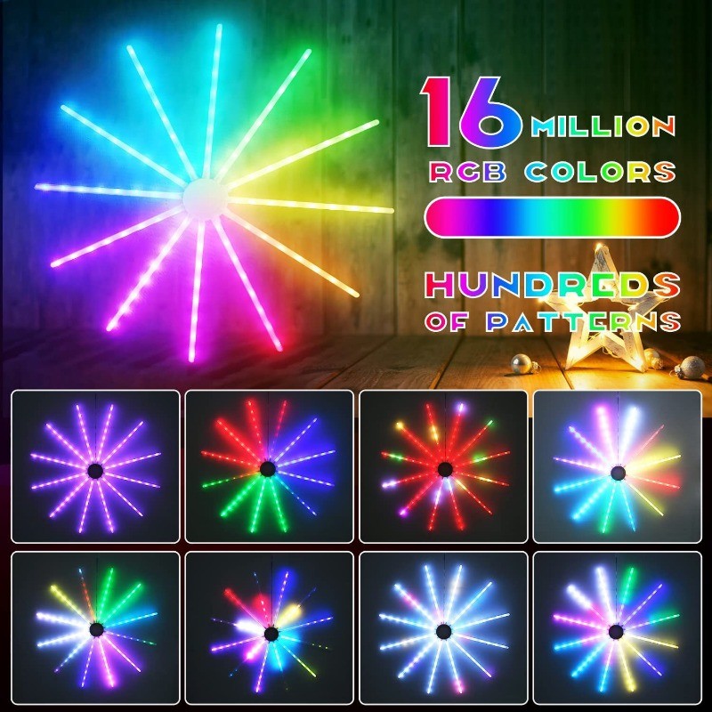 96 LEDs Smart Branch Lights, Atmosphere light with Bluetooth app and Remote control, for Party Car Theme Park festa Decor
