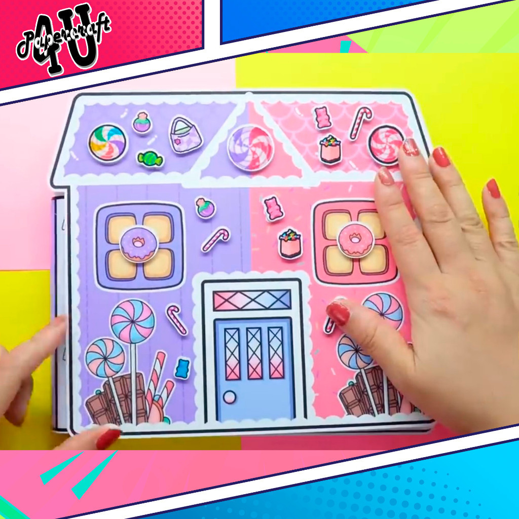 DIY HAND-CUT PAPER DOLL HOUSE TOY - TOCA LIFE WORLD - MODEL TA057