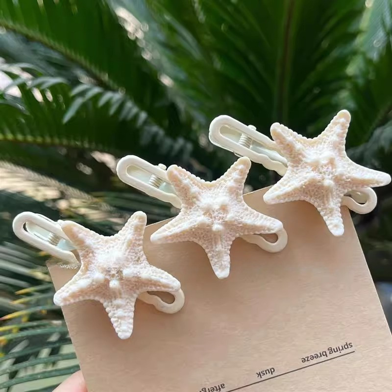 Summer Lovely Seastar Hairpin Clips Side Bangs Clip