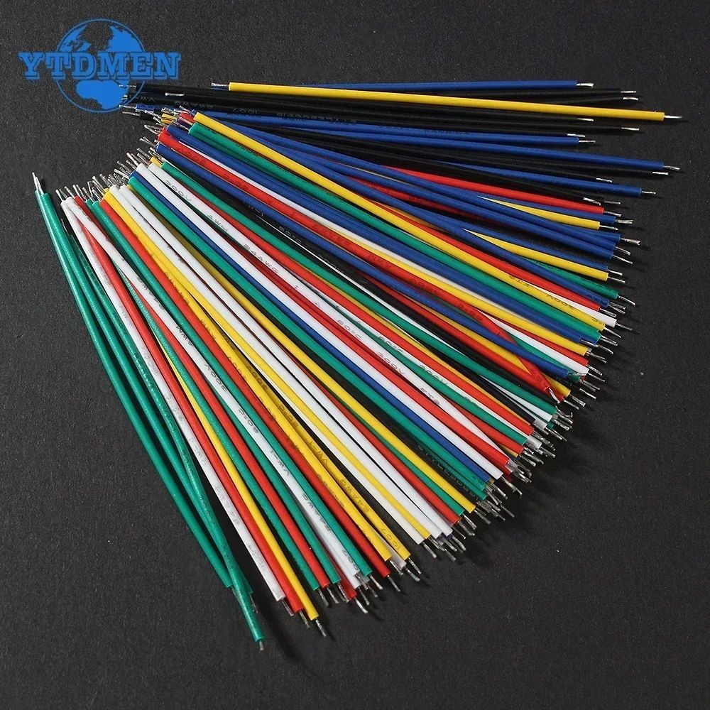 120PCS 6 Color Tin-Plated Breadboard PCB Solder Cable 24AWG / 26AWG Jumper Wire DIY Kit High-Quality Electronic Wires Di