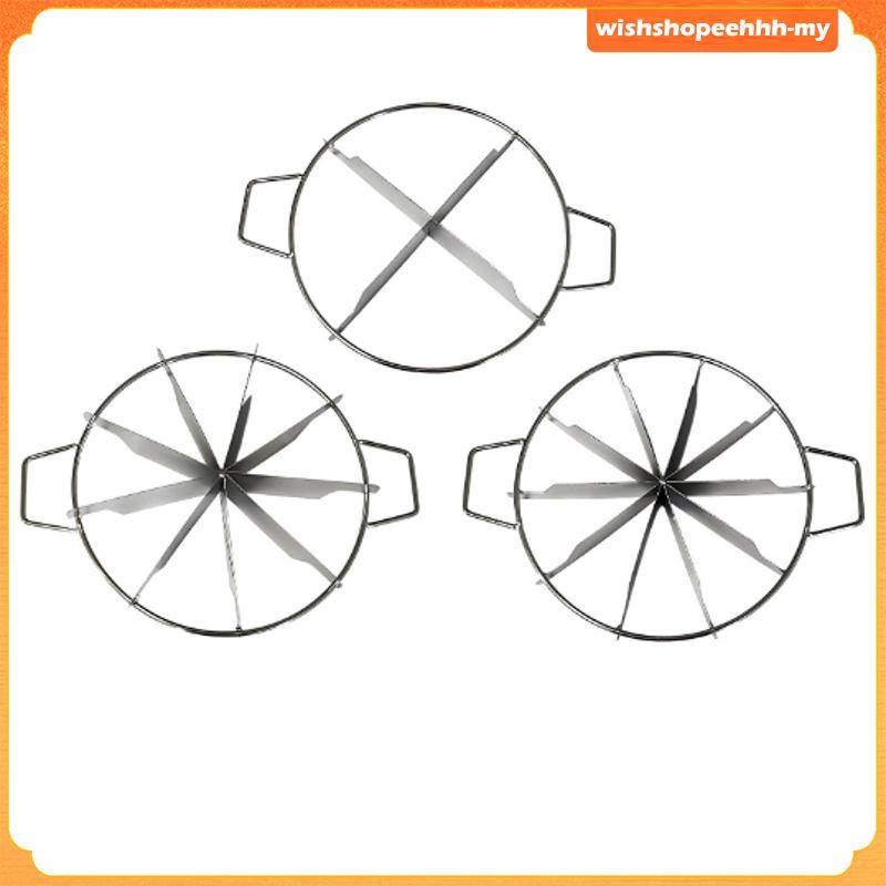 [WishshopeehhhMY] Cake Slice Cutter Equal Pizza Slicer for Cheesecake Pizza Cook Supplies Divider Round Pizza Slicer with Sections Pie Cutter
