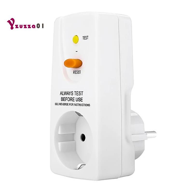 16A Gfci Leakage Protection Plug Rcd Socket Home Circuit Breaker Cutout Switch Safety Personal Protection Plug EU Plug