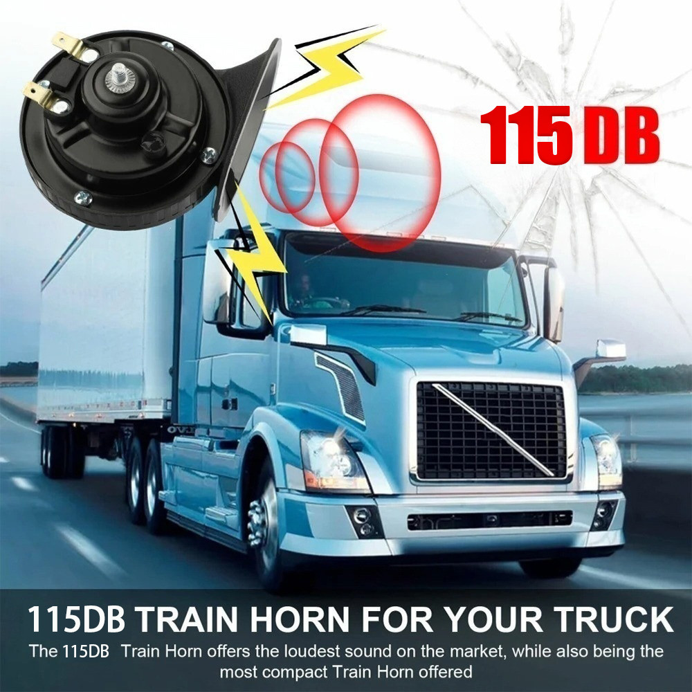 BM Car 12V Car Motorcycle Kereta BM Hella Midnight Black Original Twin Tone Snail Horn Horns Car 2PCS