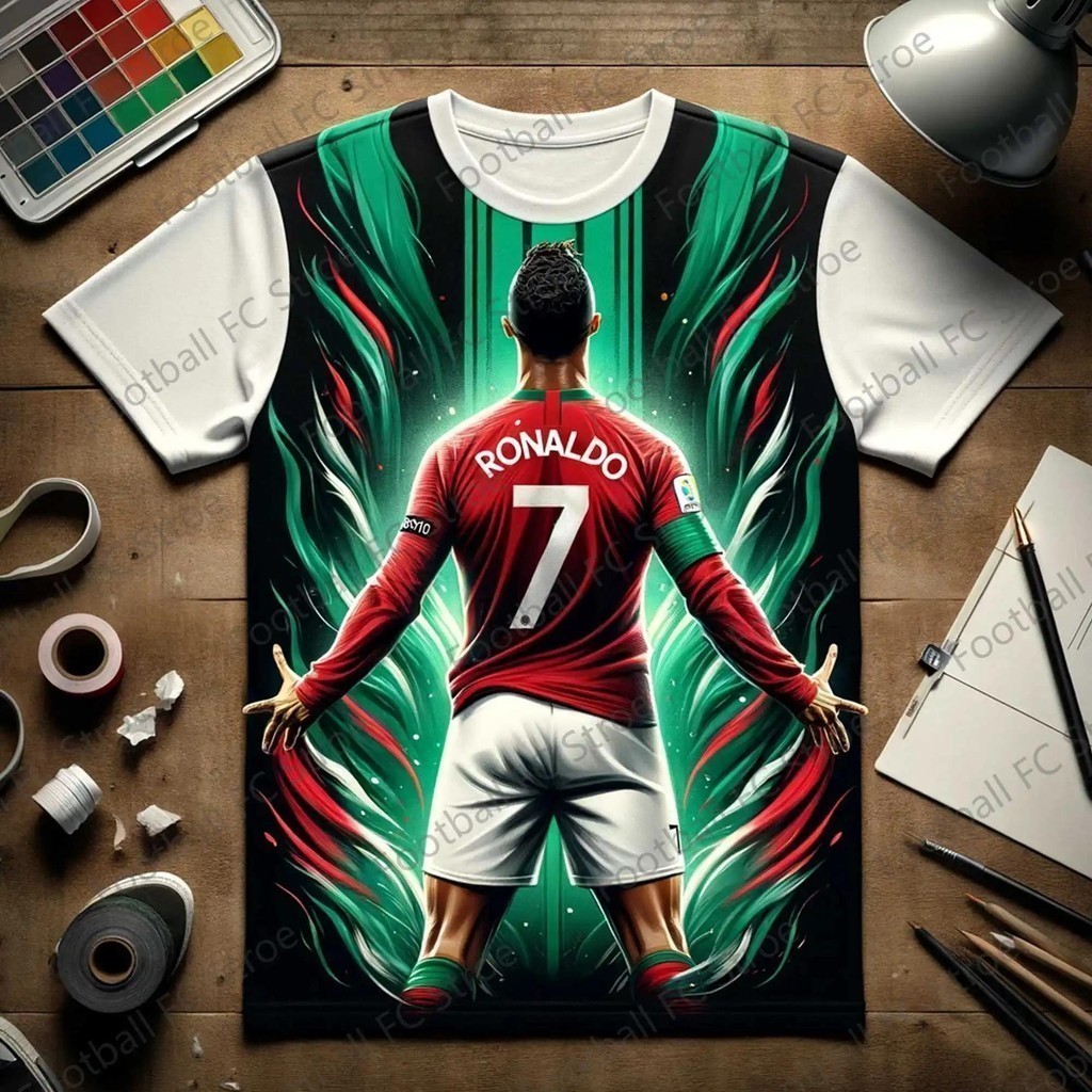 2024 Summer New CHATGPT-Special Ronaldo 7 Soccer Jersey for Kids and Adult, Intelligent Design Edition Jersey