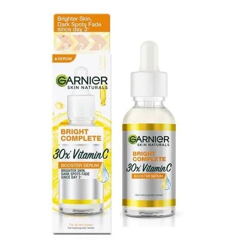 Garnier Bright Complete Booster Serum with 30x Vitamin C (30ml)(new Stock)
