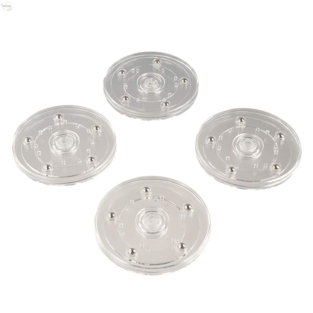 MXBEAUTY Acrylic Turntable, Transparent 360-Degree Rotating Display Stand, Creative Clear Plastic Round 360-Degree Rotary Table Antique