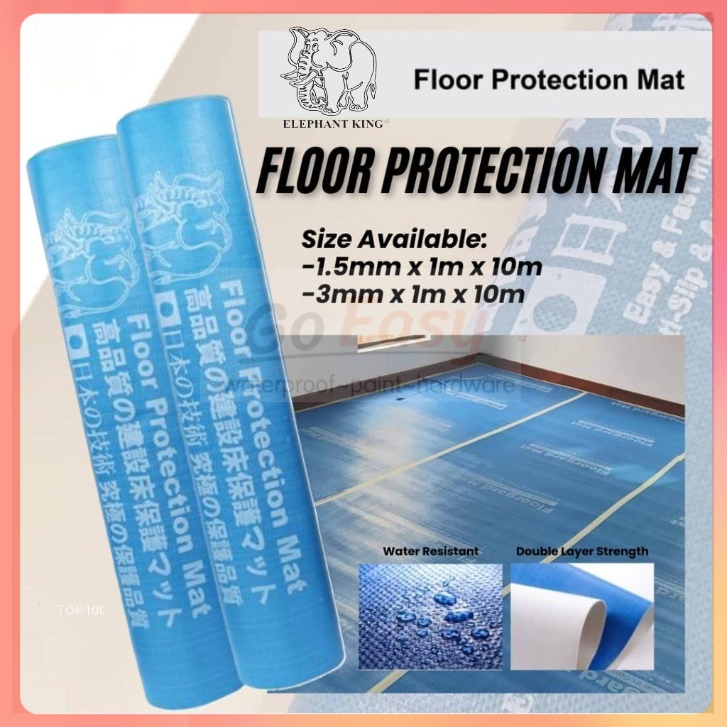 1.5mm l 3mm Floorgard Mat Underlay for Interlocking Flooring SPC Flooring Hybrid Canvas Penutup Lantai Floor Protection