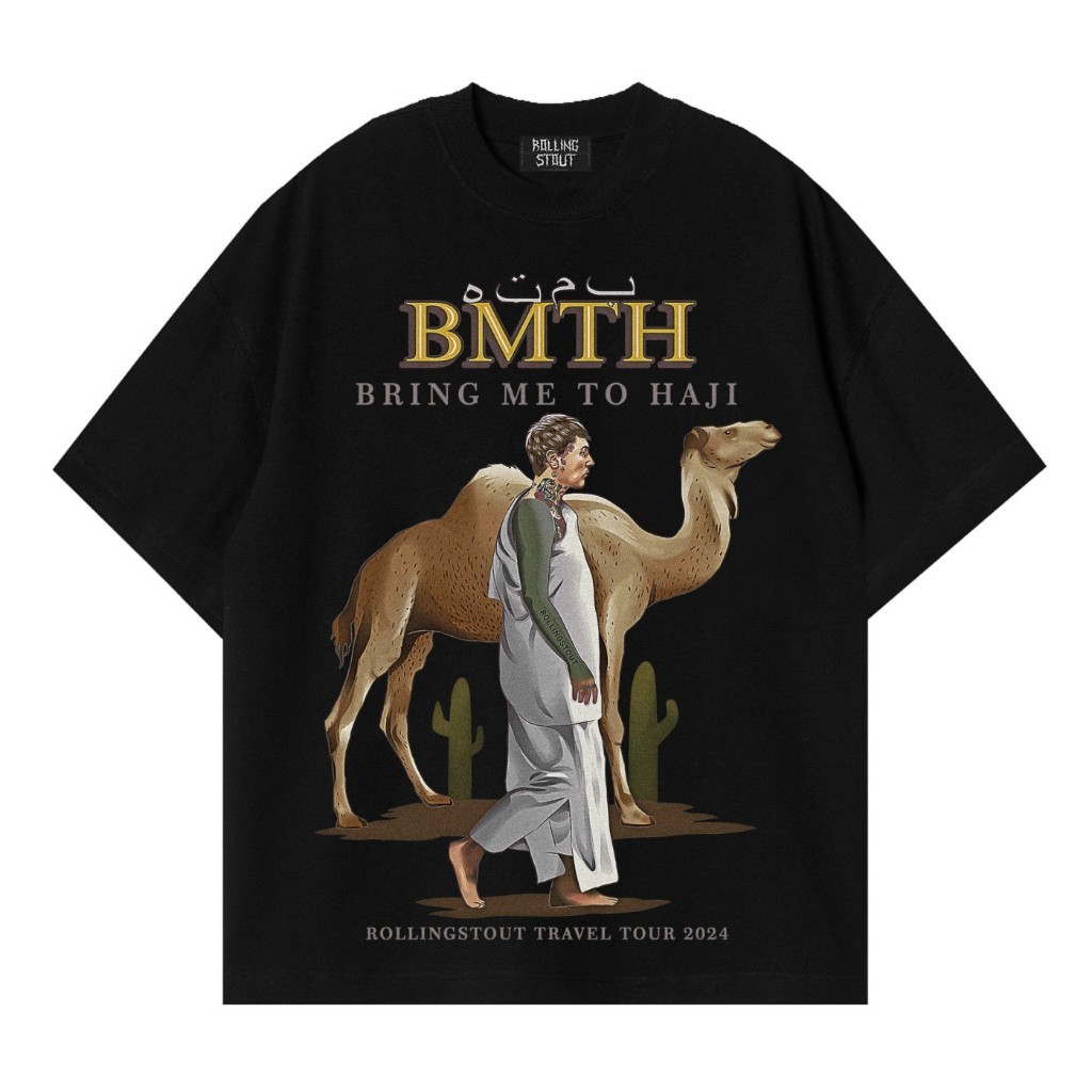 T shirt BMTH OLIVER & UNTA | Bring Me to Haji Kaos Band Cotton Short Sleeve tee