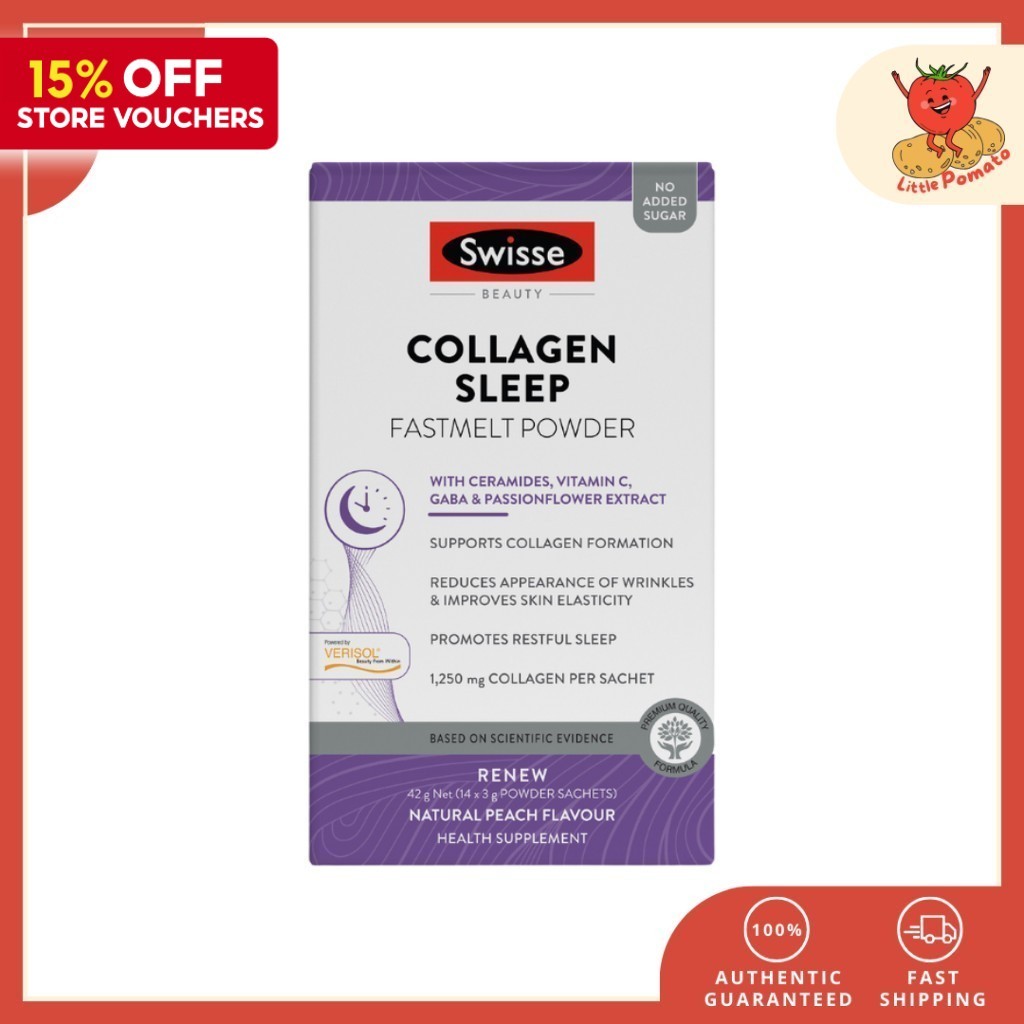 Swisse Beauty Collagen Sleep/Hair Skin Nails/Detox Fastmelt Powder (3G x 14 sachets) [Short Expiry: 06/25]