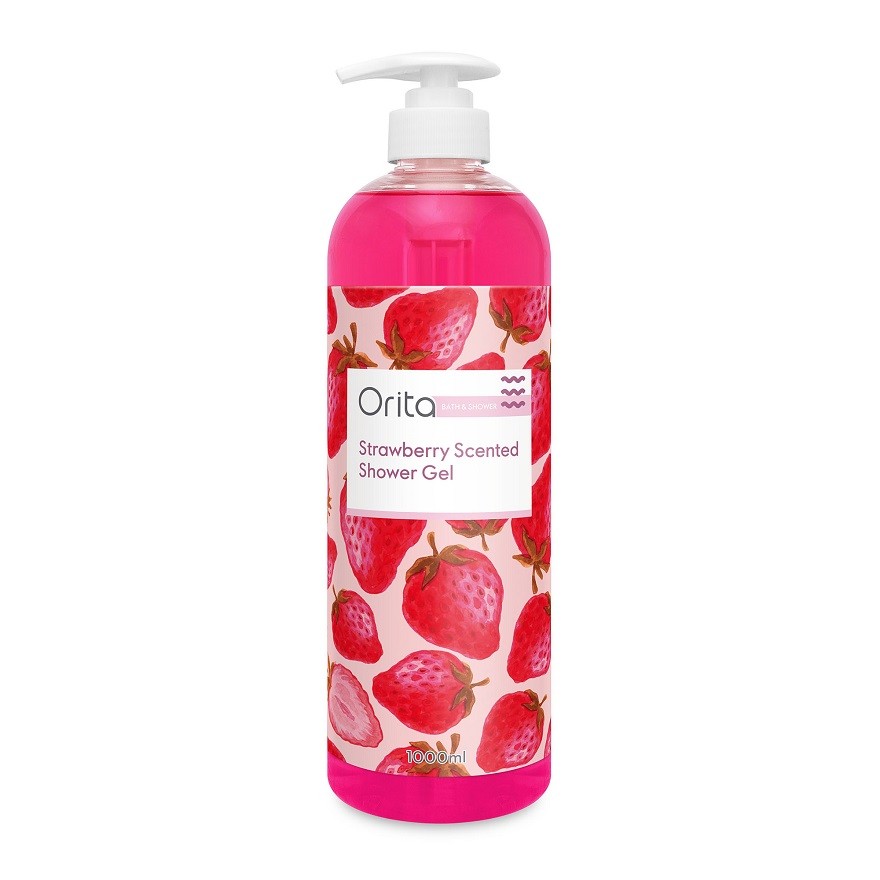 ORITA Strawberry Scented Shower Gel 1L