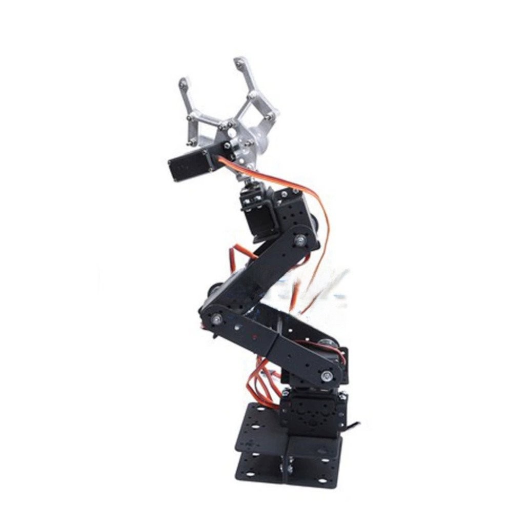 Factory Direct Sales 6 Freedom Three-Dimensional Rotating Robotic Arm Mechanical Mobile Phone Robot Smart Car Accessories