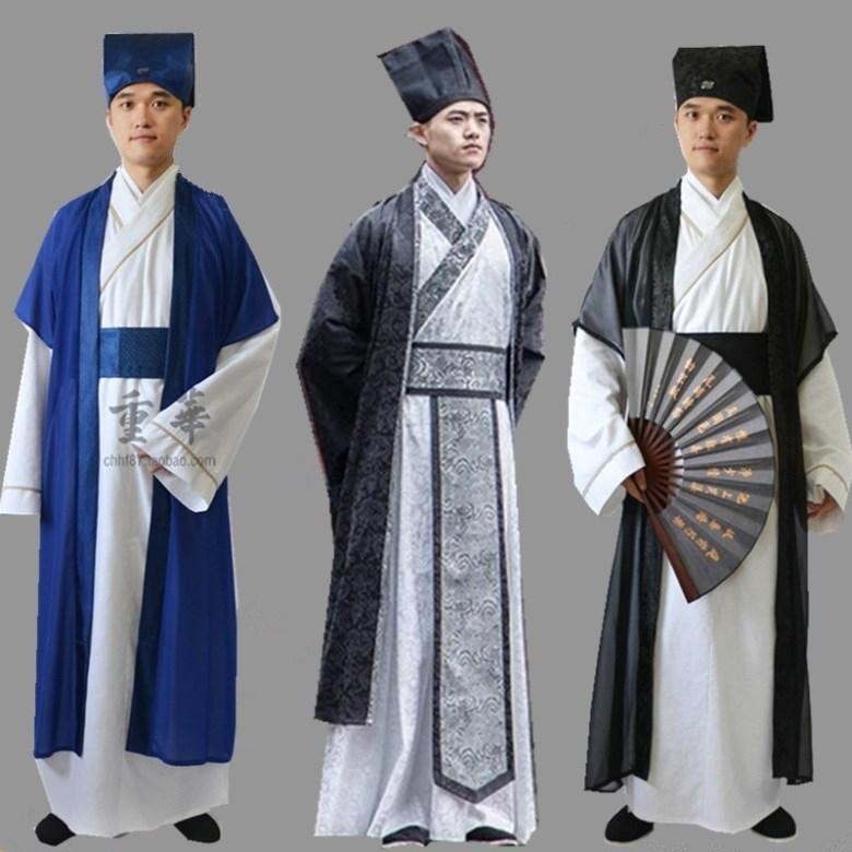 Ancient Costume Hanfu Male Ancient School Student Private School Stage Performance Costume Chinese Graduate Graduation Costume