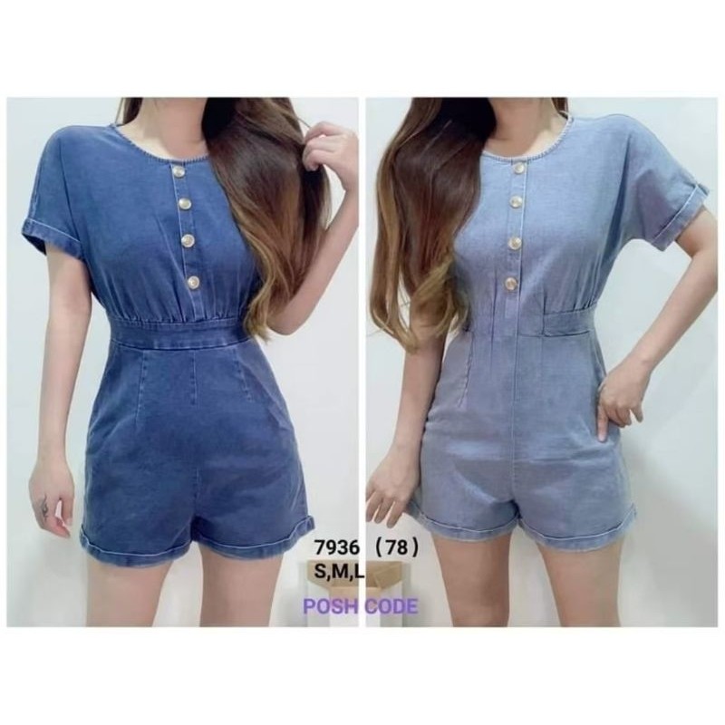 7936/1770 POSHCODE 牛仔连体裤 Premium Quality Denim Jumpsuit