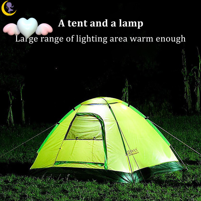 Portable LED Camping Lantern - Super Bright 6-8 Hours Battery Life Survival Light Have Everything You Need During Storms or Power Outages