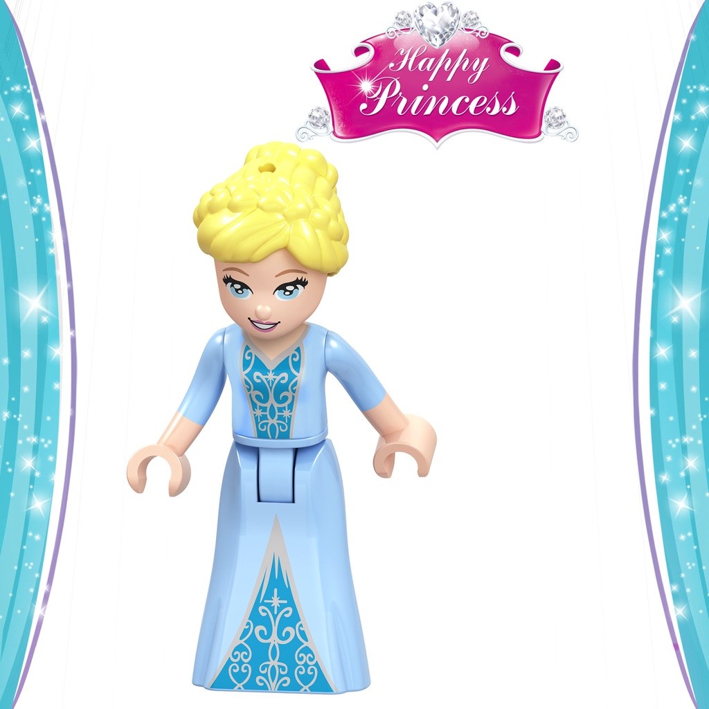 Quality Multi Building Blocks Frozen Elsa Anna Cinderella Princess Minifigure Compatible friends minecraft Must - Image 3