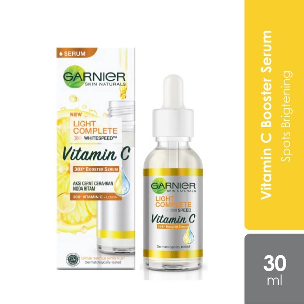 GARNIER Bright Complete Booster Serum with Vitamin C – Fades Dark Spots (All Skin Types) 30ml