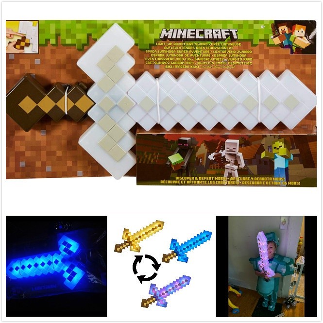 Essential Reliable Minecraft Plastic Toy Game Deformation Luminous Sound Color-changing Quality Premium - Image 5