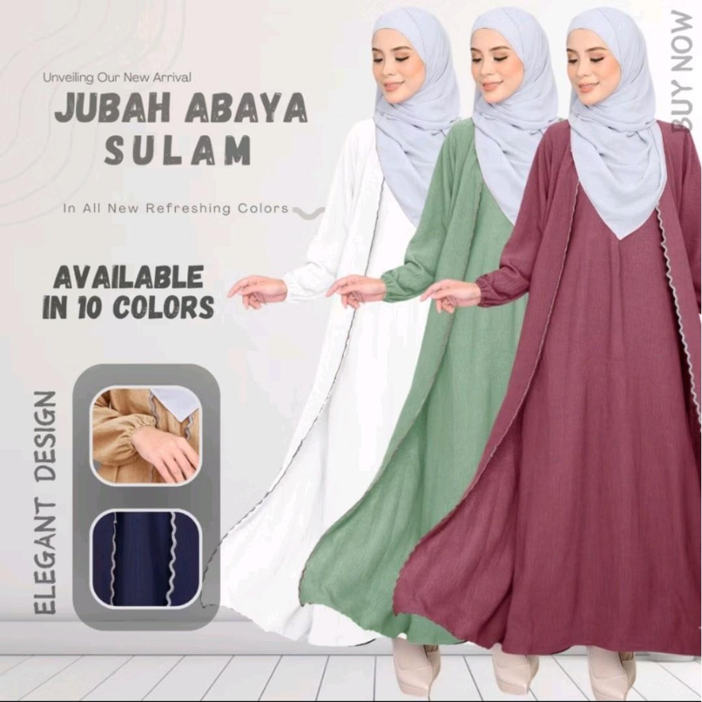 Abaya Diana Jubah Ironless - Baju Muslimah, Pakaian Moden & Selesa untuk Majlis & Perayaan!