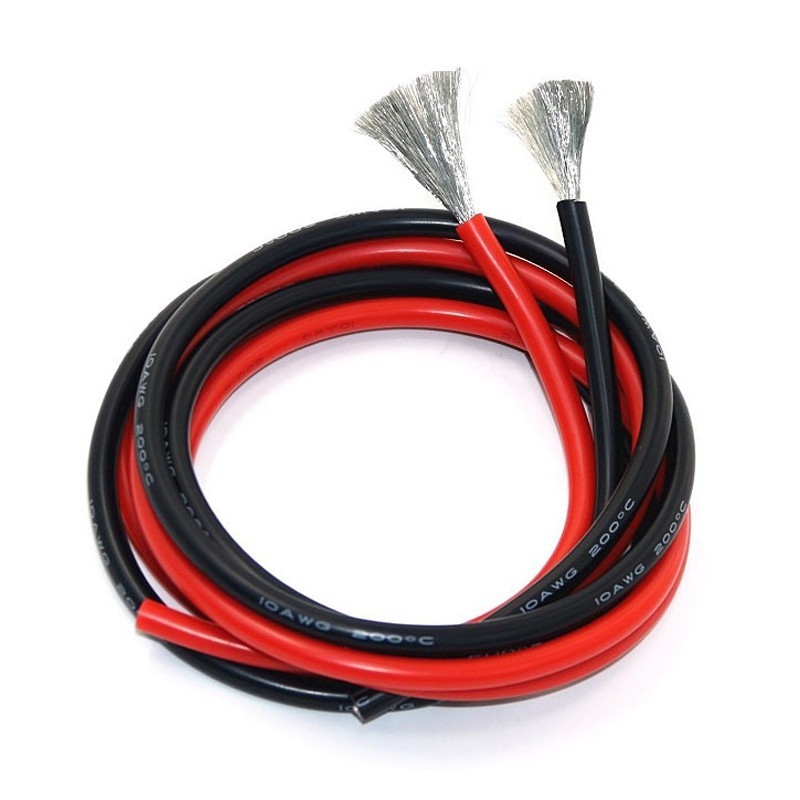 1meter AWG  16 18 20 22 24 26 28AWG Flexible Silicone Solid electronic wire Tinned Copper line for airplane motor