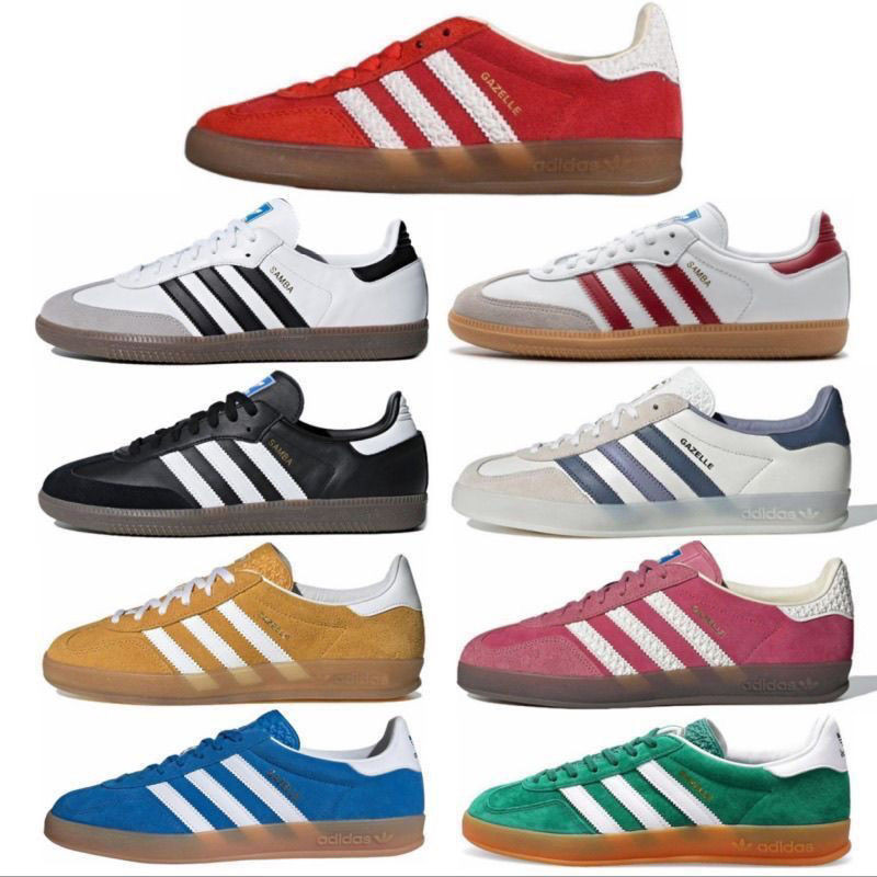 Pure Original 2025 German Training Clover Sampa Samba German Training Shoes Sports Classic Strawberry Red All-Match Light Luxury Sneakers