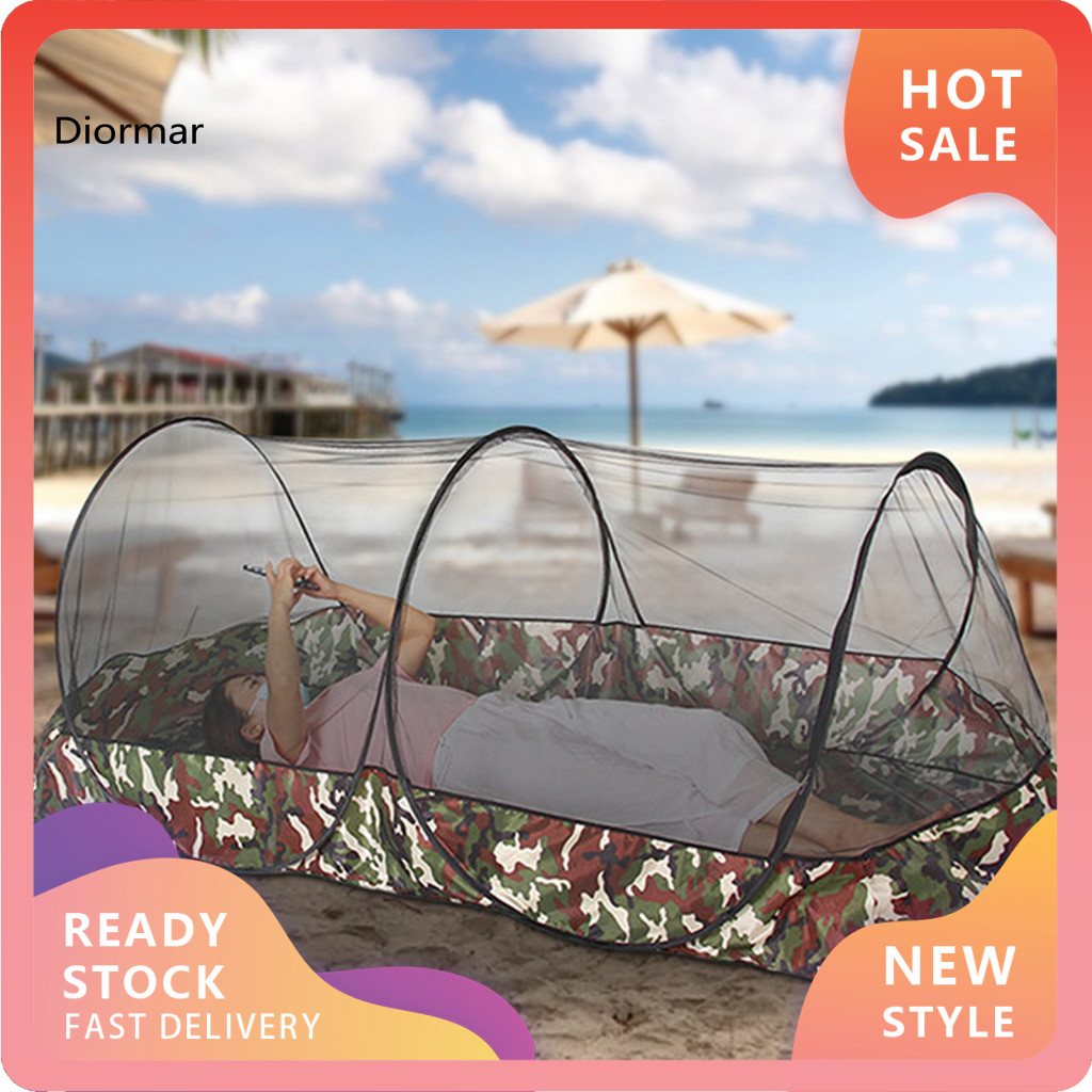 DIO Lightweight Mesh Tent Foldable Mesh Tent Portable Waterproof Mesh Tent for Outdoor Camping Hiking Travel Single/double Person Fly Protection Shelter Net Tent