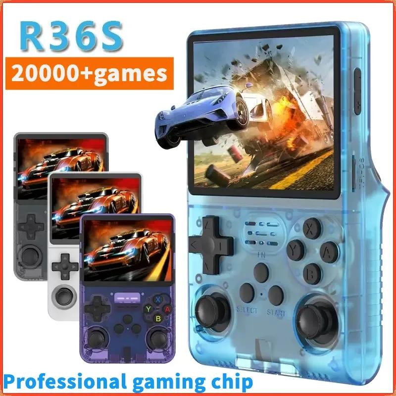 [ 20000+games] r36s gaming console Open-source Handheld Console 3.5inch HD PS1 Large Screen Handheld Portable Retro GBA Game Console PSP Arcade ,game console,r36s gaming console