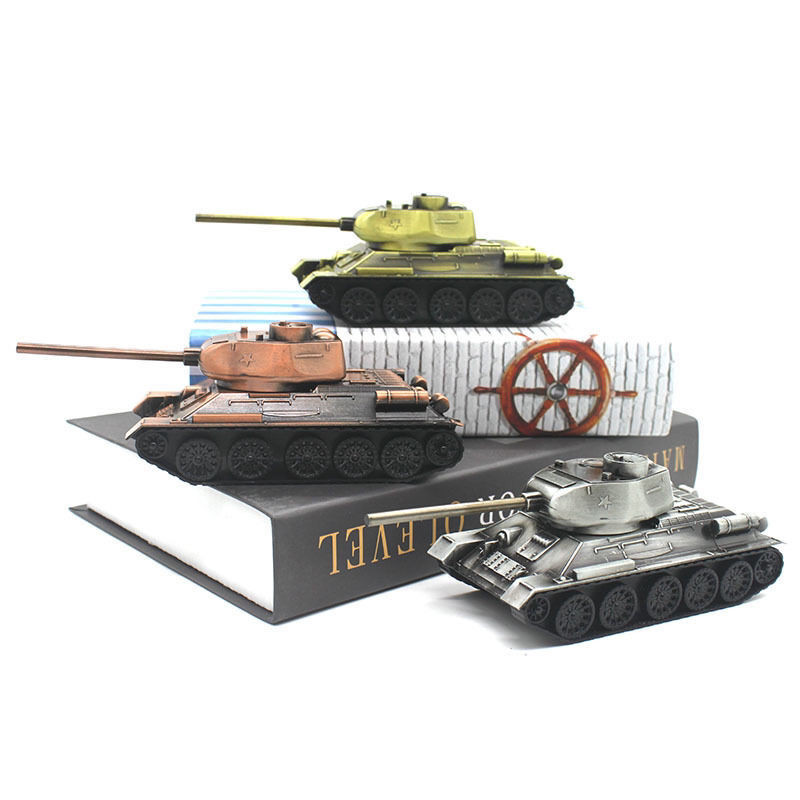 Russian T34 Tank Model Military Fan Ornaments World War II Souvenirs Russian Style Industrial Style Characteristic Gift