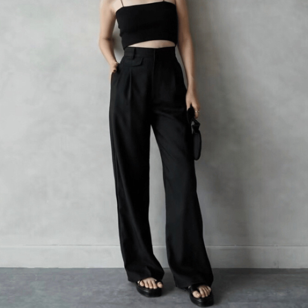 Purpose Premium Oro Pants Celana Wanita Panjang Formal Kerja Kantor Kulot Loose Highwaist Anti Kusut Trousers Terbaru... - Image 2