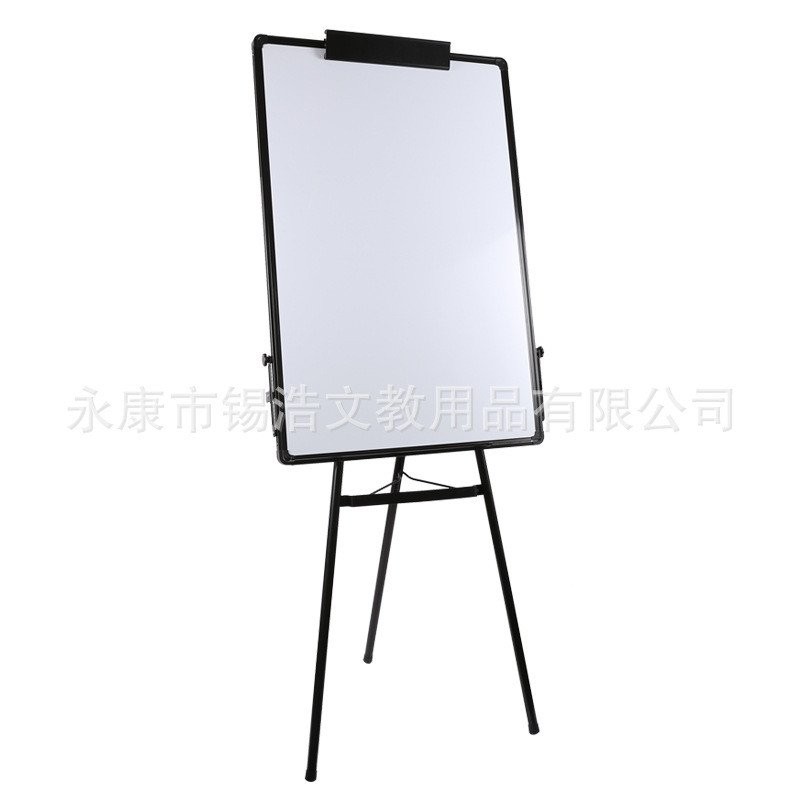 Papan Kenyataan Papan Hitam 60*90CM merentas sempadan Papan Tulis Tripod Pejabat Pendirian Klip Kertas Boleh Laras Papan Putih Magnet