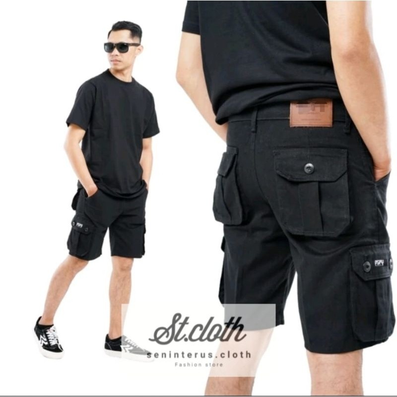 Must Durable Celana CARGO PENDEK Pria Army Loreng Ufc Pantai Gym Lari Fitnes Quality Have - Image 5