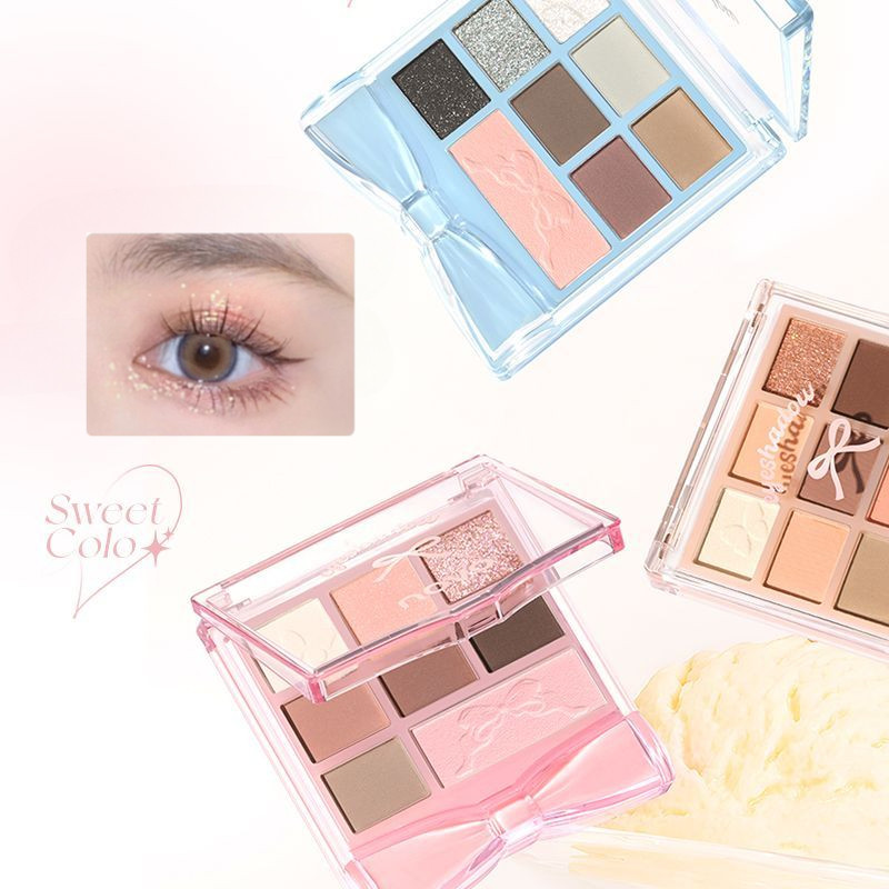 NOVO Eyeshadow Palette 眼影盘哑光大色彩修容腮红高光 Eight Color Matte Contour Blush Highlight Waterproof