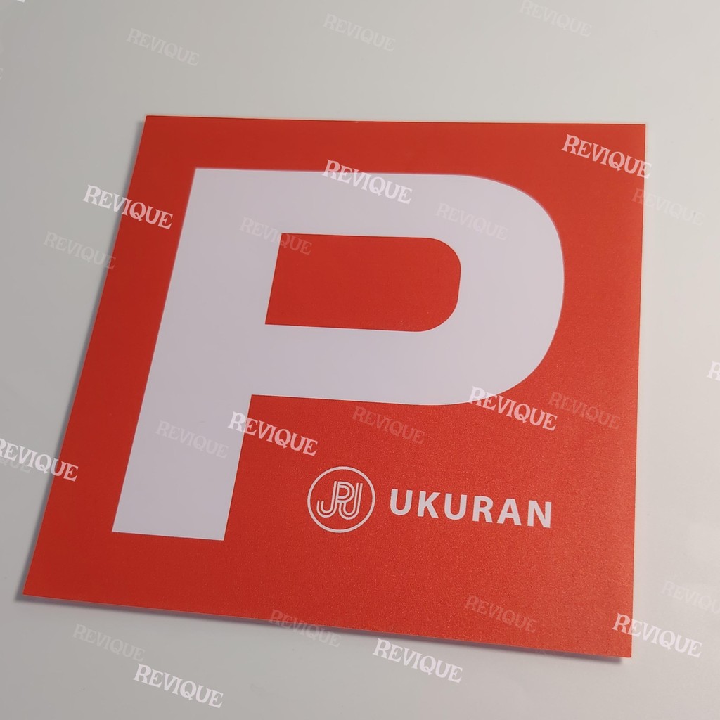 JPJ P Sticker Lesen P (Standard Size) – Tahan Lama & Mudah Ditampal