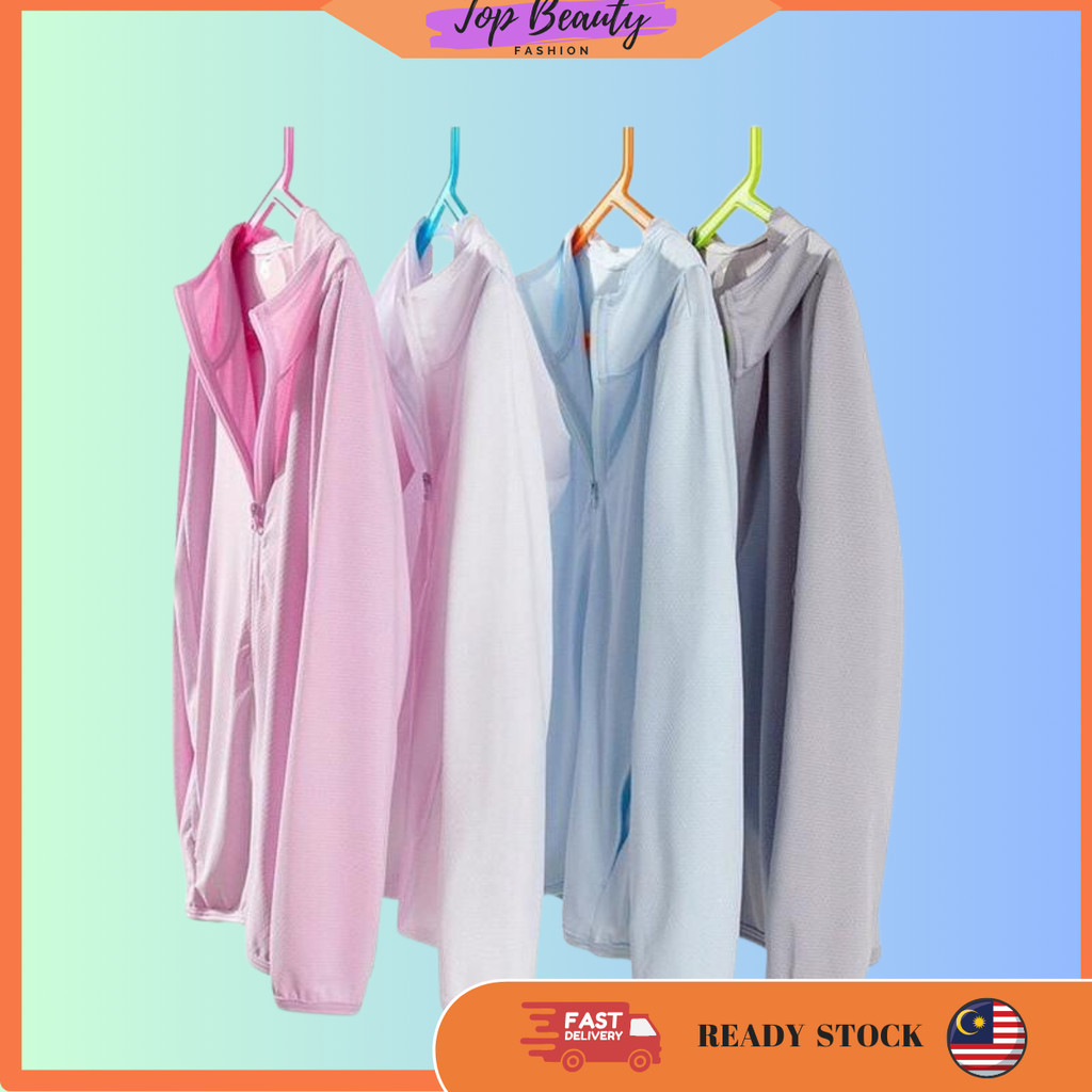 Clothing Women Men Zip Up Hoodie Long Sleeve Outdoor Clothes Fishing Running Hiking Jacket Sport Family T58