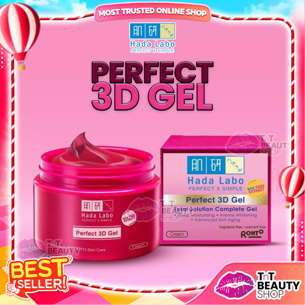 Hada Labo 3D Gel Perfect Moisturizing Whitening Anti Aging | Facial Moisturizer | Tnt Beauty Shop