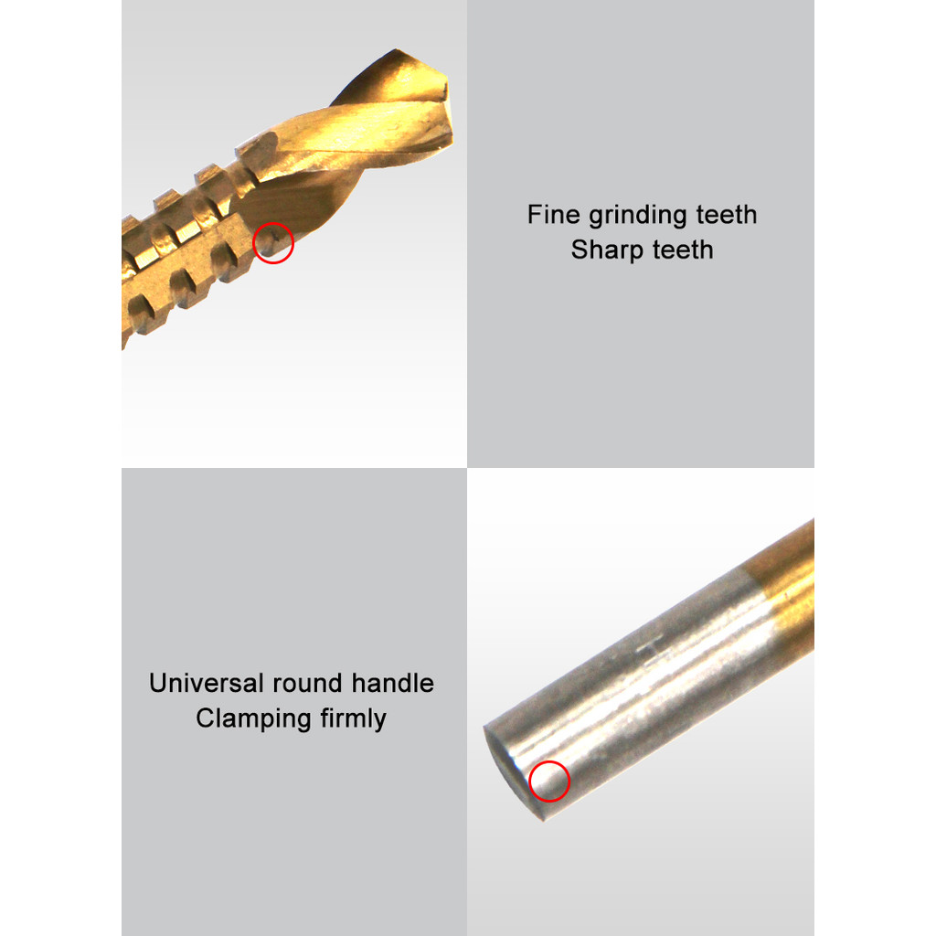 Heavy Build 6pcs Sawing Drill Woodworking Hole Drilling golden sawtooth wood board groove drawing DIY special Tool - Image 2