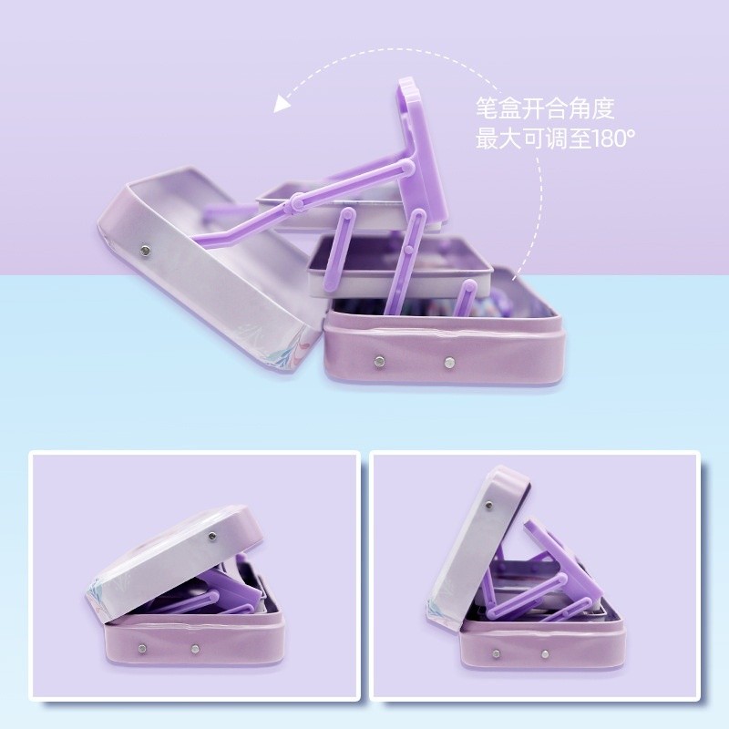 Multi Versatile Three-Layer Stationery Box Reading Rack Frozen Exquisite Pen Case Children Creative Elementary School...
