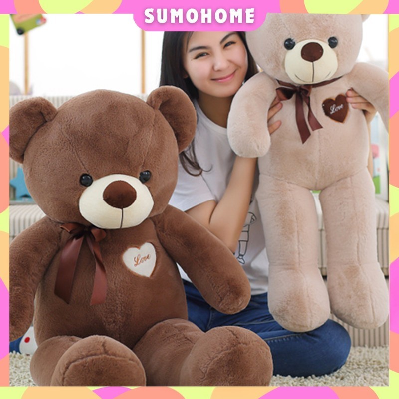 Teddy Bear 80/100/120/140/160/180/200cm – Cute Love Plush Toy, Stuffed Animal, Birthday Gift