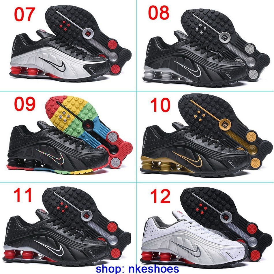 Authentic Malaysian siamalaysia ready store Nike Shox R4 men AND WOMEN'S spring shoes running sneakers casual shoes