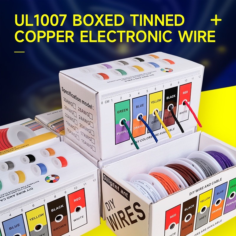 Durable Premium 1007 Tinned Copper Wire 30/28/26/24/22/20/18/16 AWG Color Boxed Combination PVC High Temperature Resi... - Image 3