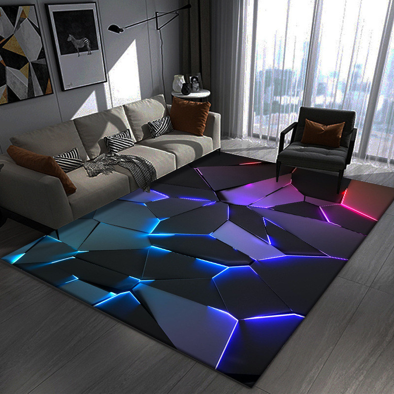 80*160cm 3D Visual Carpet 3D Textured Luxury Rug for Living Room Bedroom Gaming Room Decoration Carpet